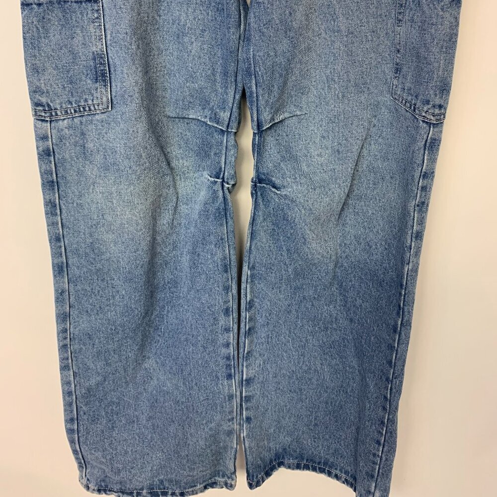 Ban-Jara Jeans high-rise wide leg cargo minor distressing Womens SZ 3 NWT - Picture 7 of 12